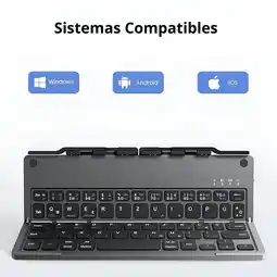 Falabella Teclado Plegable Bluetooth Soporte Celular Tablet Recargable oferta