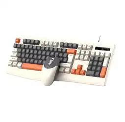 Falabella Kit Teclado Y Mouse Gamer Retro Usb Pc Laptop Oficina Color oferta