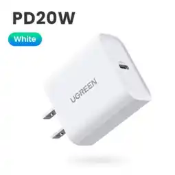 Falabella Cargador Mini Carga Rápida Tipo C De 20W Celular y Tablets, Color Blanco oferta