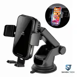 Falabella Cargador Inalámbrico Rápido para Celular con Soporte y Rotación 360 oferta