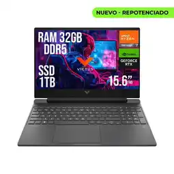 Falabella VICTUS AMD RYZEN 7 7445HS RTX 4050 6GB SSD 1TB RAM 32GB LED 15,6 FHD 144Hz oferta