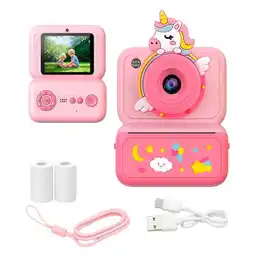 Falabella Cámara Digital Infantil Impresión Instantánea Unicornio oferta