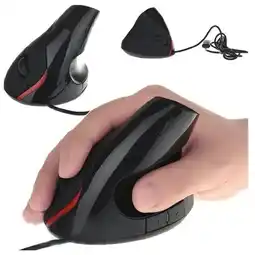 Falabella Mouse Vertical Ergonomico con Cable Usb Sensor Optico y Precision Ajustable Dpi oferta
