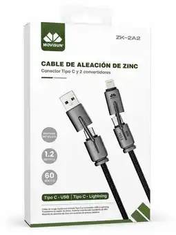Falabella Cable Multifunción Zk-2a2 60w Carga Rápida oferta