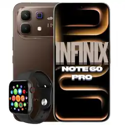 Falabella Celular Note 60Pro 8GB RAM 256 GB 5G Cafe + Obsequio Smartwatch oferta