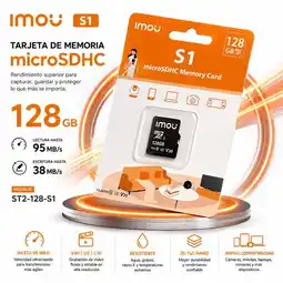 Falabella Tarjeta de Memoria MicroSD ST2-128-S1 128GB Clase 10 U3 V30 Alta Velocidad oferta