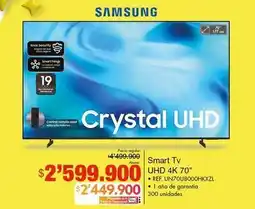 Metro Samsung - smart tv uhd 4k 70 un70u8000hkxzl oferta