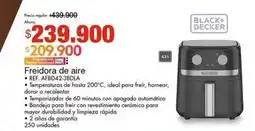 Metro Black & decker - freidora de aire afbd42-3bdla oferta