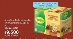 Nova Venta Tosh - aromática manzanilla, lim3n, jengibre x 22g x 20 unds c3digo: 41729 oferta