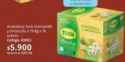 Nova Venta Tosh - aromática manzanilla y limoncillo x 19.8g x 18 sobres oferta