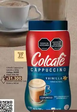 Nova Venta Colcafe - cappuccino vanilla oferta
