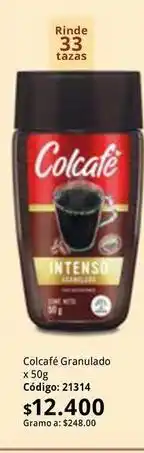 Nova Venta Colcafe - colcafé granulado oferta