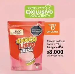 Nova Venta Exclusivo - choco listo fresa oferta