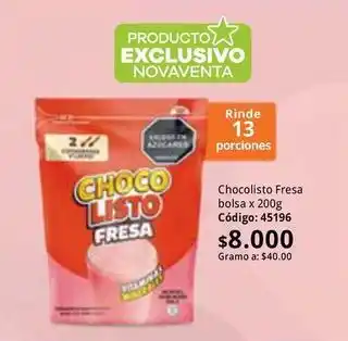 Exclusivo - choco listo fresa
