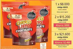 Nova Venta Listo - choco chocolate oferta