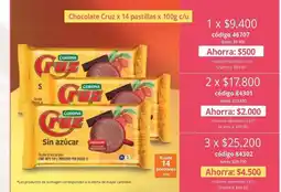 Nova Venta Corona - chocolate cruz x 14 pastillas oferta