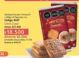 Nova Venta Ducales - galletas tentación código: 8557 oferta