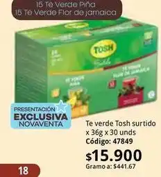 Nova Venta Tosh - 15 t uevo verde pi uevoa 15 t uevo verde flor de jamaica oferta