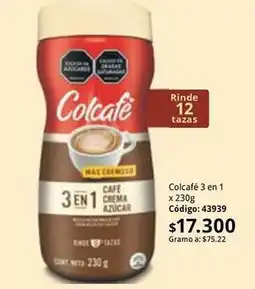 Nova Venta Colcafe - colcafé 3 en 1 x 230g oferta