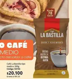 Nova Venta La bastilla - café tipo medio x 390g oferta