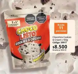 Nova Venta Listo - choco cookies & cream oferta