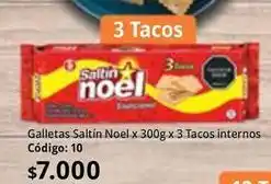 Nova Venta Noel - galletas x 300g x 3 tacos internos oferta