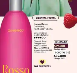 Nova Venta Oriental - zinergy x 90ml oferta