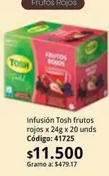 Nova Venta Tosh - infusión frutos rojos oferta