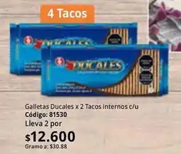 Nova Venta Ducales - galletas x 2 tacos internos c/u oferta