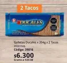Nova Venta Ducales - galletas x 204g x 2 tacos internos oferta
