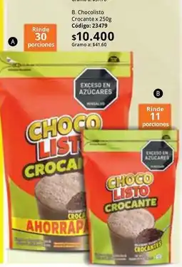 Nova Venta Chocolisto - choco listo crocante x 250g oferta