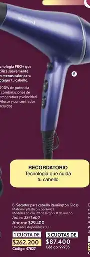 Nova Venta Remington - secador para cabello glaz oferta