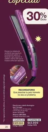 Nova Venta Remington - plancha para cabello wet 2 styler oferta