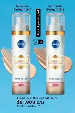 Nova Venta Nivea - crema facial luminos 3d oferta