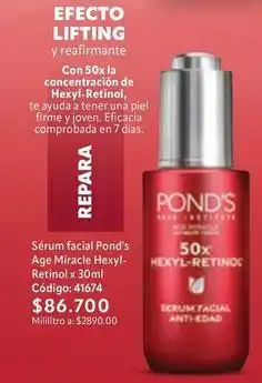 Nova Venta Pond's - sérum facial age miracle hexyl-retinol x 30ml oferta