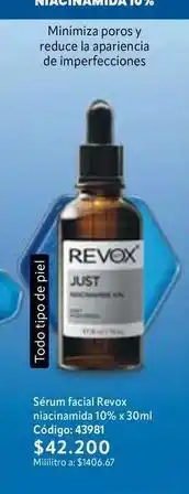 Nova Venta Piel - sérum facial revox niacinamida 10% x 30ml código: 43981 oferta