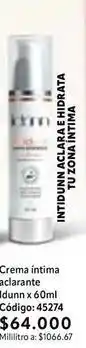 Nova Venta Crema íntima aclarante oferta