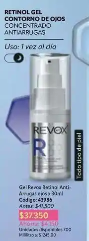Nova Venta Piel - retinol gel contorno de ojos concentrado antiarrugas oferta