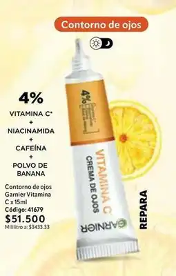 Nova Venta Garnier - contorno de ojos vitamina c oferta