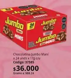 Nova Venta Jumbo - chocolatina maní oferta