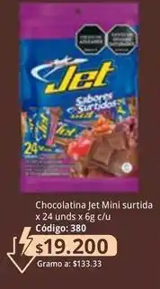 Nova Venta Jet - chocolatina mini surtida oferta