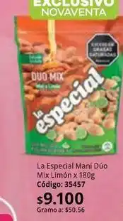 Nova Venta La especial - maní dúo mix limón oferta