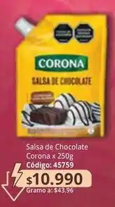 Nova Venta Corona - salsa de chocolate oferta