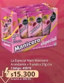 Nova Venta Especial - la especial maní manicero arandamide x 9 unds oferta