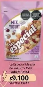 Nova Venta La especial - mezcla de yogurt x 150g código: 33114 oferta