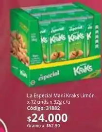 Nova Venta Especial - maní kraks limón oferta