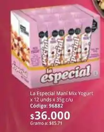 Nova Venta La especial - maní mix yogurt oferta