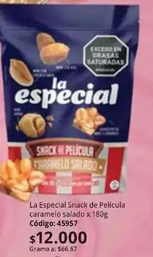 Nova Venta La especial - snack de película caramelo salado oferta