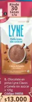Nova Venta B. chocolate en polvo clavos y canela sin azúcar x 120g código: 94056 oferta