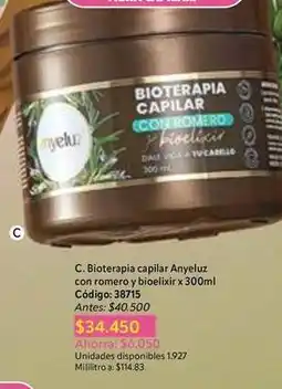 Nova Venta Romero - c. bioterapia capilar con romero y bioelixir x 300ml oferta